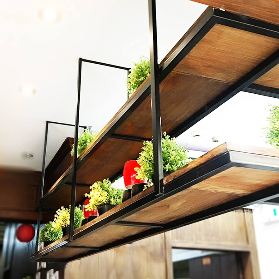 Amazon.com: Ceiling Shelf - Industrial Rustic LOFT Wrought